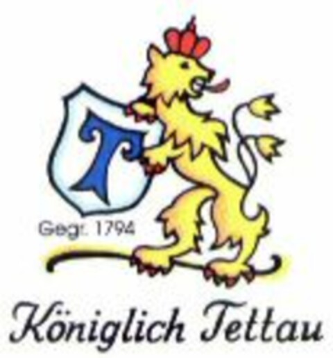 T Gegr. 1794 Königlich Tettau Logo (WIPO, 23.04.2007)