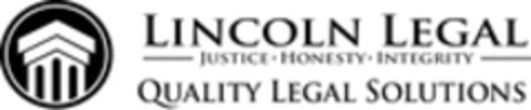LINCOLN LEGAL JUSTICE HONESTY INTEGRITY QUALITY LEGAL SOLUTIONS Logo (WIPO, 21.10.2017)