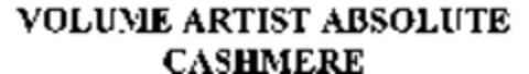 VOLUME ARTIST ABSOLUTE CASHMERE Logo (WIPO, 11.06.2008)