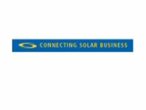 CONNECTING SOLAR BUSINESS Logo (WIPO, 27.07.2009)