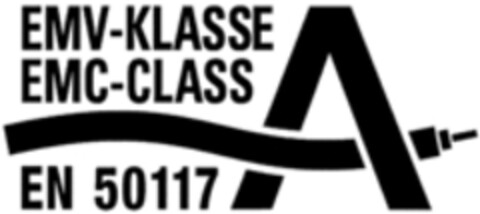 EMV-KLASSE EMC-CLASS EN 50117 Logo (WIPO, 22.01.2019)