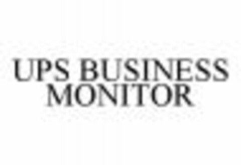 UPS BUSINESS MONITOR Logo (WIPO, 30.05.2007)