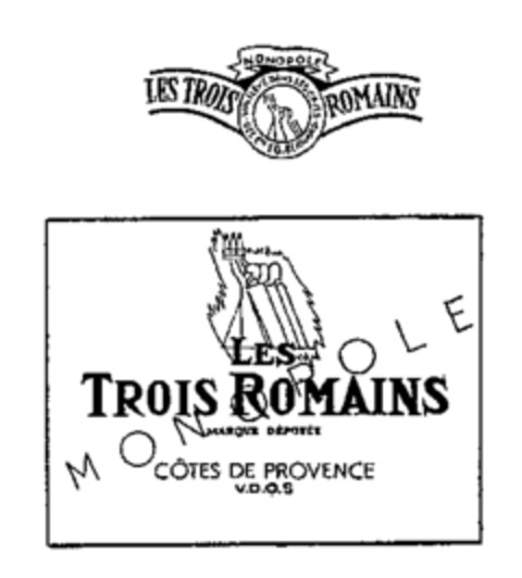 LES TROIS ROMAINS Logo (WIPO, 03.11.1967)