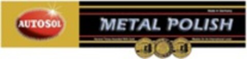 AUTOSOL METAL POLISH Several Times Awarded With Gold Medals On An International Level. Made in Germany Logo (WIPO, 04/09/2021)