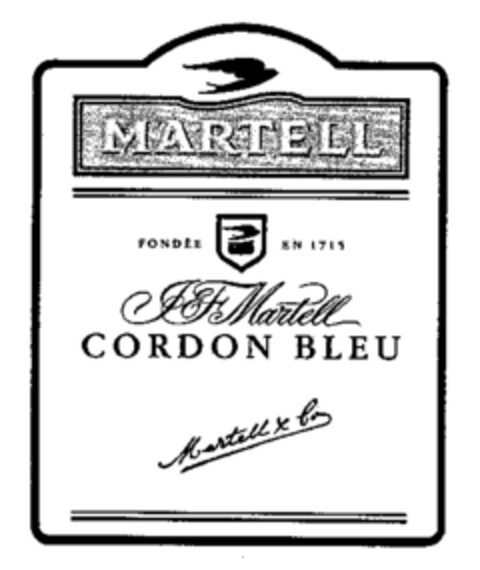 J & F Martell CORDON BLEU Logo (WIPO, 06/01/1990)