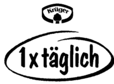 Krüger 1 x täglich Logo (WIPO, 02/15/1995)