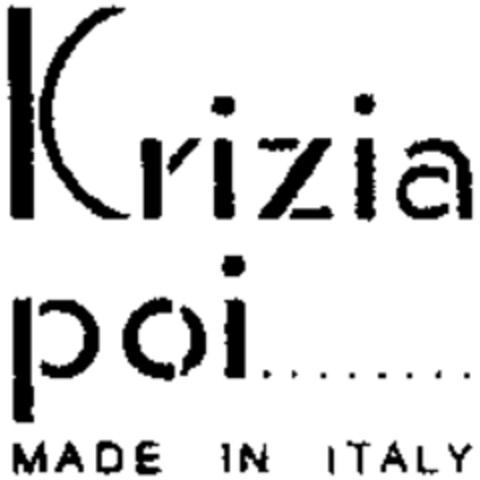 Krizia poi....... Logo (WIPO, 13.10.1983)