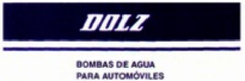 DOLZ BOMBAS DE AGUA PARA AUTOMÓVILES Logo (WIPO, 19.10.2018)