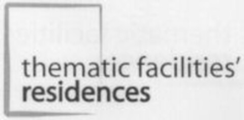 thematic facilities' residences Logo (WIPO, 13.05.2008)