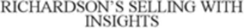 RICHARDSON'S SELLING WITH INSIGHTS Logo (WIPO, 11.04.2016)