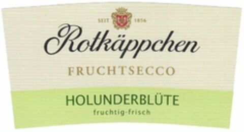Rotkäppchen FRUCHTSECCO HOLUNDERBLÜTE fruchtig-frich Logo (WIPO, 23.07.2014)
