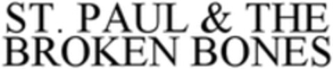 ST. PAUL & THE BROKEN BONES Logo (WIPO, 14.12.2016)