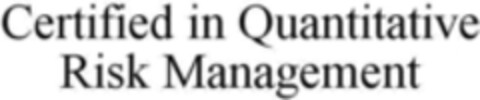 Certified in Quantitative Risk Management Logo (WIPO, 04/17/2019)