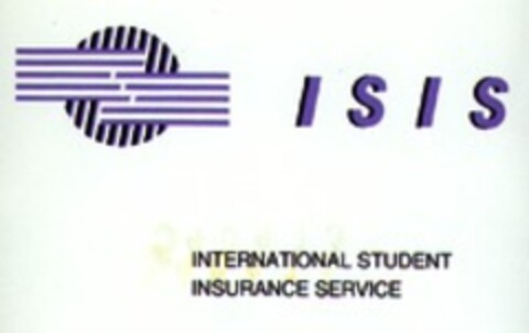 ISIS INTERNATIONAL STUDENT INSURANCE SERVICE Logo (WIPO, 20.11.1989)