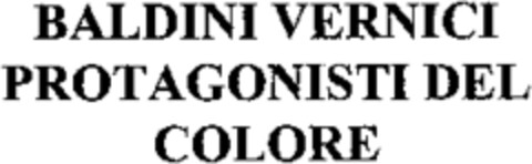BALDINI VERNICI PROTAGONISTI DEL COLORE Logo (WIPO, 09/07/2001)