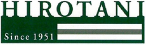 HIROTANI Since 1951 Logo (WIPO, 24.10.2016)