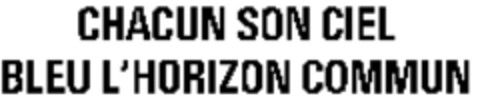 CHACUN SON CIEL BLEU L'HORIZON COMMUN Logo (WIPO, 14.03.1988)