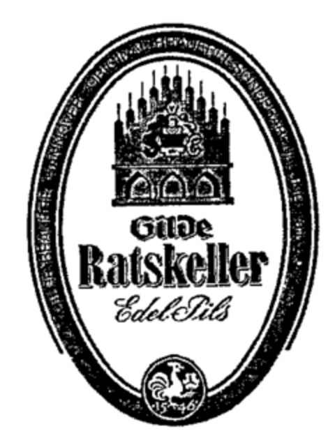 Gilde Ratskeller Edel Pils Logo (WIPO, 29.12.1988)