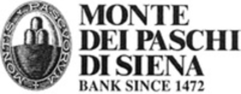 MONTE DEI PASCHI DI SIENA BANK SINCE 1472 Logo (WIPO, 29.05.2007)