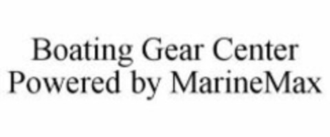 Boating Gear Center Powered by MarineMax Logo (WIPO, 08.09.2011)