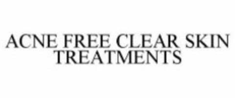 ACNE FREE CLEAR SKIN TREATMENTS Logo (WIPO, 02.02.2009)