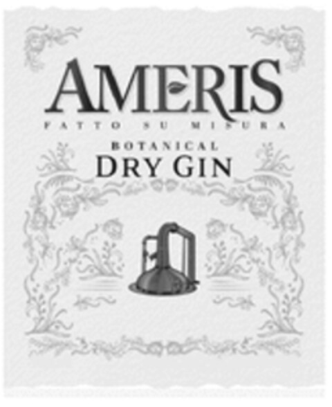 AMERIS FATTO SU MISURA BOTANICAL DRY GIN Logo (WIPO, 06/01/2023)