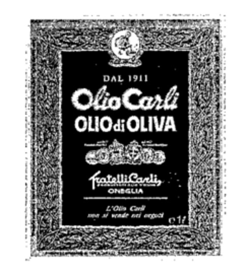 Olio Carli OLIO di OLIVA Logo (WIPO, 22.05.1989)