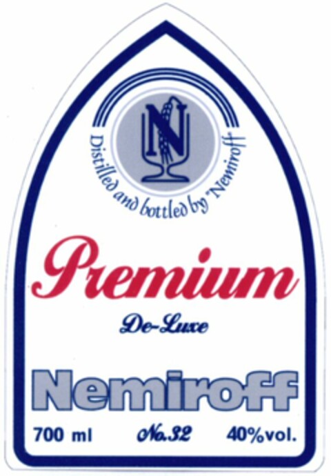 Premium De-Luxe Nemiroff Logo (WIPO, 31.03.2003)