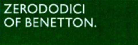 ZERODODICI OF BENETTON. Logo (WIPO, 05.12.1997)