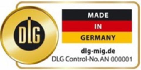 DLG MADE IN GERMANY dlg-mig.de Logo (WIPO, 10.06.2016)