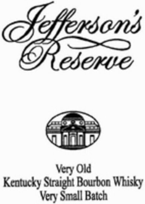 Jefferson's Reserve Very Old Kentucky Straight Bourbon Whisky Very Small Batch Logo (WIPO, 26.10.2016)