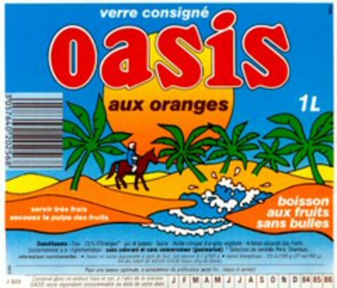 OASIS aux oranges Logo (WIPO, 25.01.1984)