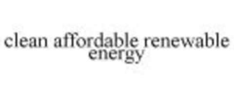 clean affordable renewable energy Logo (WIPO, 02.06.2007)