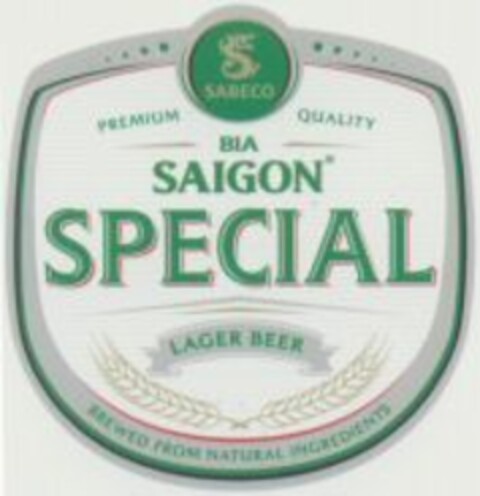 SABECO BIA SAIGON SPECIAL LAGER BEER Logo (WIPO, 24.08.2010)