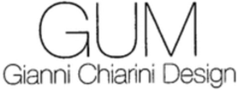 GUM Gianni Chiarini Design Logo (WIPO, 10.08.2015)