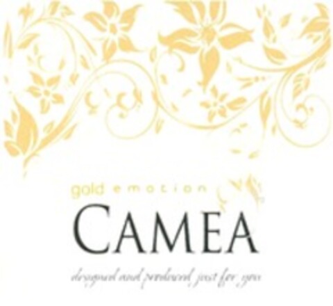 gold emotion CAMEA designed and produced just for you Logo (WIPO, 19.06.2019)