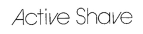 Active Shave Logo (WIPO, 01/18/1989)