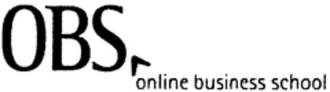 OBS online business school Logo (WIPO, 29.01.2010)