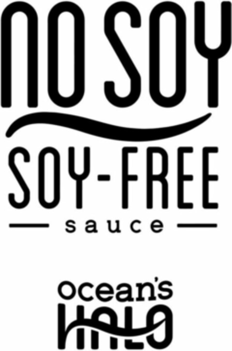 NO SOY SOY-FREE sauce ocean's HALO Logo (WIPO, 27.07.2018)