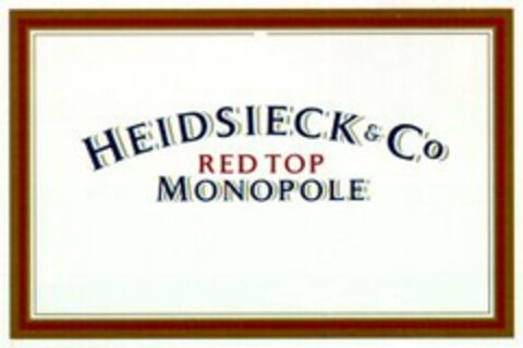 HEIDSIECK & Co RED TOP MONOPOLE Logo (WIPO, 05.06.1996)