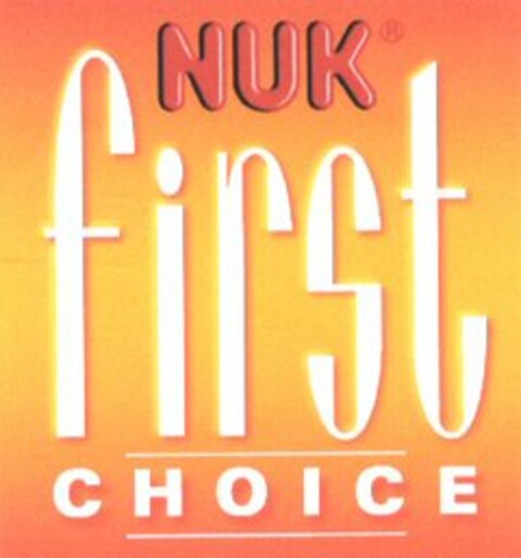NUK first CHOICE Logo (WIPO, 09/10/2003)