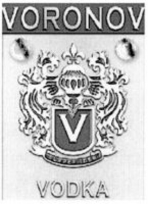 VORONOV VODKA Logo (WIPO, 01/29/2009)