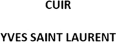 CUIR YVES SAINT LAURENT Logo (WIPO, 10.03.2016)