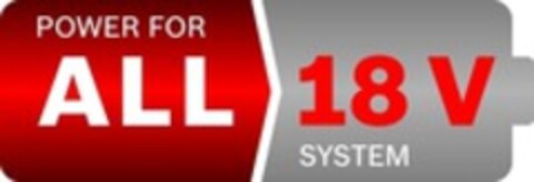 POWER FOR ALL 18 V SYSTEM Logo (WIPO, 12/04/2020)