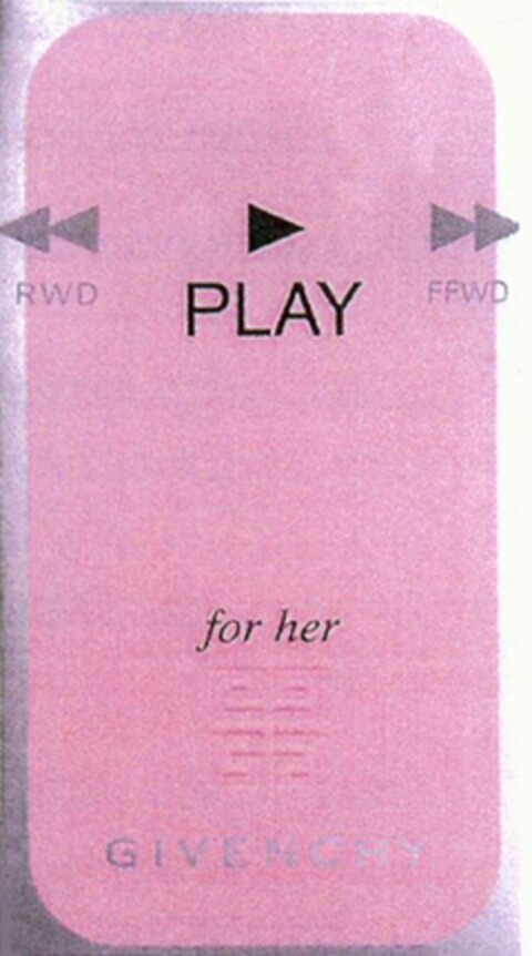 PLAY for her GIVENCHY Logo (WIPO, 18.05.2010)