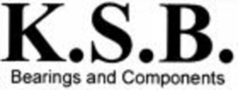 K.S.B. Bearings and Components Logo (WIPO, 07/26/2011)