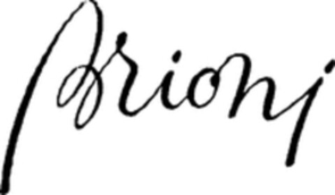 Brioni Logo (WIPO, 25.07.1958)