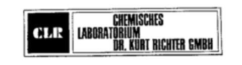 CLR CHEMISCHES LABORATORIUM DR. KURT RICHTER GMBH Logo (WIPO, 14.11.1966)