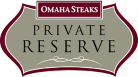 OMAHA STEAKS PRIVATE RESERVE Logo (WIPO, 05/07/2009)