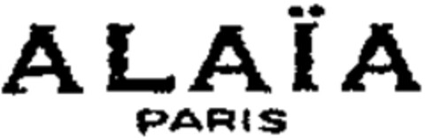 ALAÏA PARIS Logo (WIPO, 17.04.1984)